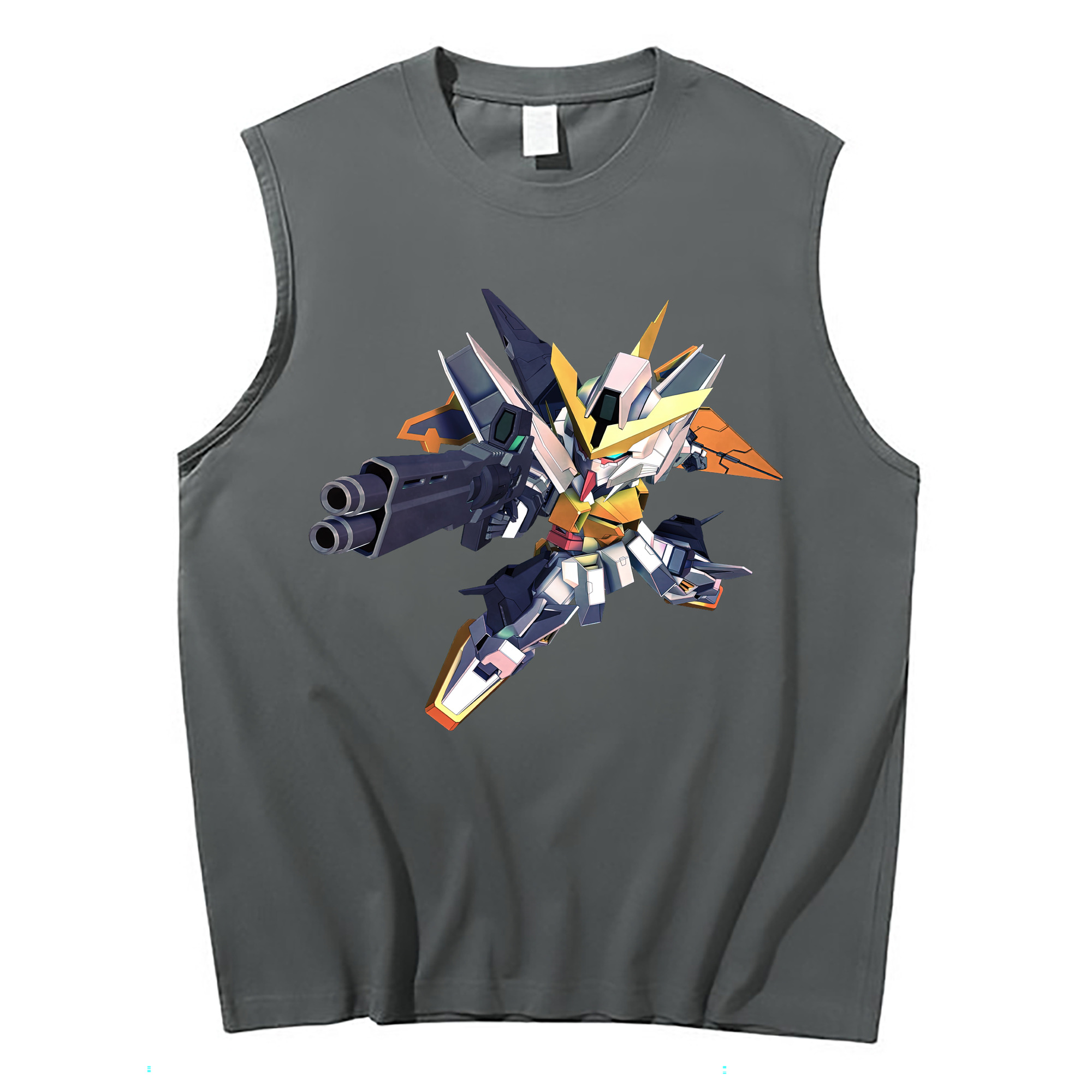 （画像用） 機動戦士ガンダム Mobile Suit Gundam コットン100％タンクトップ（フロントプリント）
